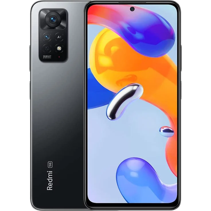 Xiaomi Redmi Note 11 Pro 5G Smartphone AMOLED-Display, 64GB interner Speicher, 6GB RAM, Dual-SIM, Graphite Gray – Bild 1