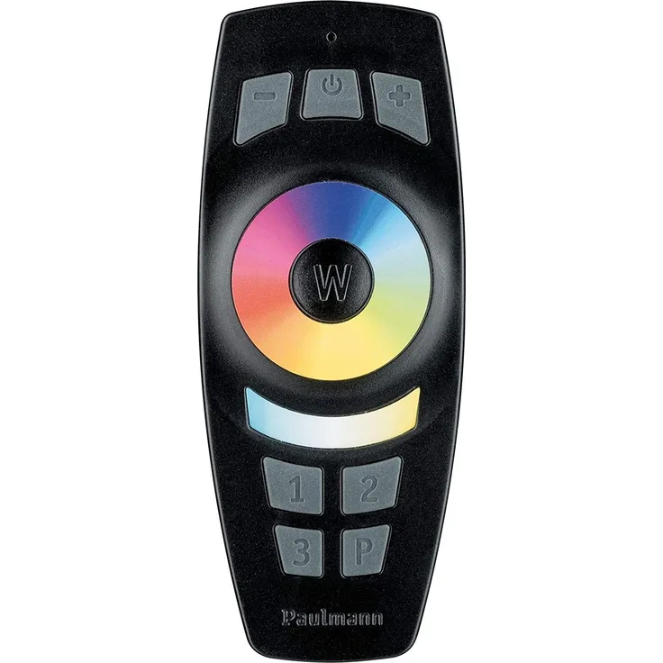 Paulmann 500.67 Smart Home Zigbee Gent Fernbedienung, 2x AAA, mit Wandhalterung, Amazon Echo Plus kompatibel, schwarz (50068)