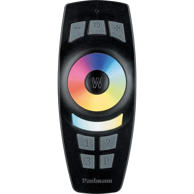 Paulmann 500.67 Smart Home Zigbee Gent Fernbedienung, 2x AAA, mit Wandhalterung, Amazon Echo Plus kompatibel, schwarz (50068) – Bild 1