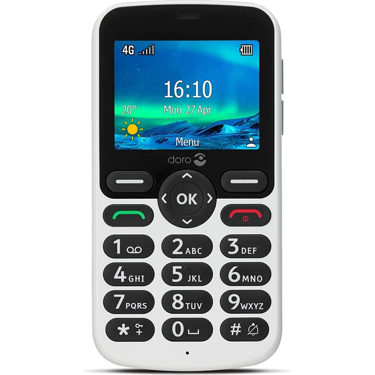 Doro 5860 Block-Handy Farbdisplay, Schwarz/Weiß – Bild 2