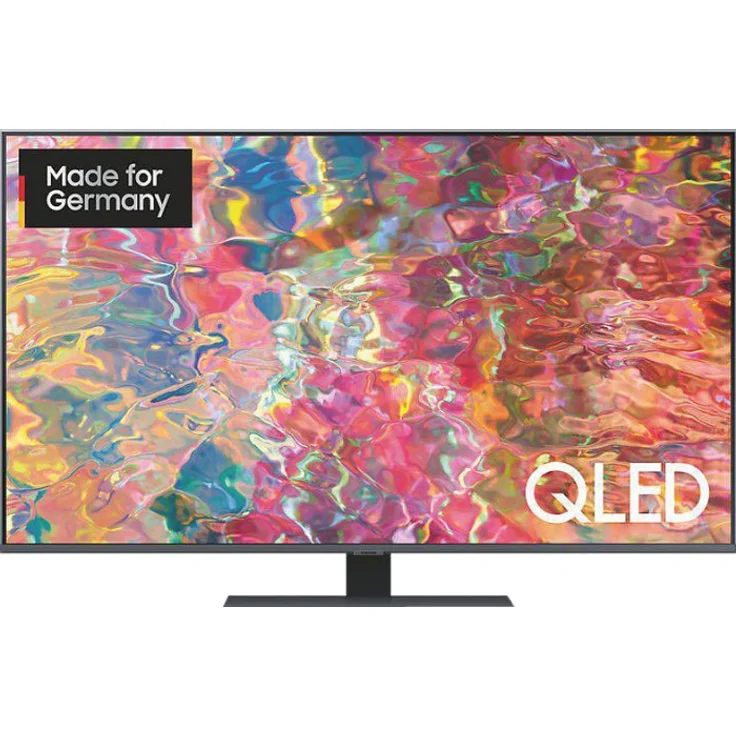 Samsung GQ50Q80BAT 125 cm (50 Zoll) QLED Smart TV (Ultra HD, HDR, Edge LED) Twin-HD-Triple-Tuner (Sat, Antenne, Kabel) Modelljahr 2022 Energieklasse G (DE-Modell) – Bild 1