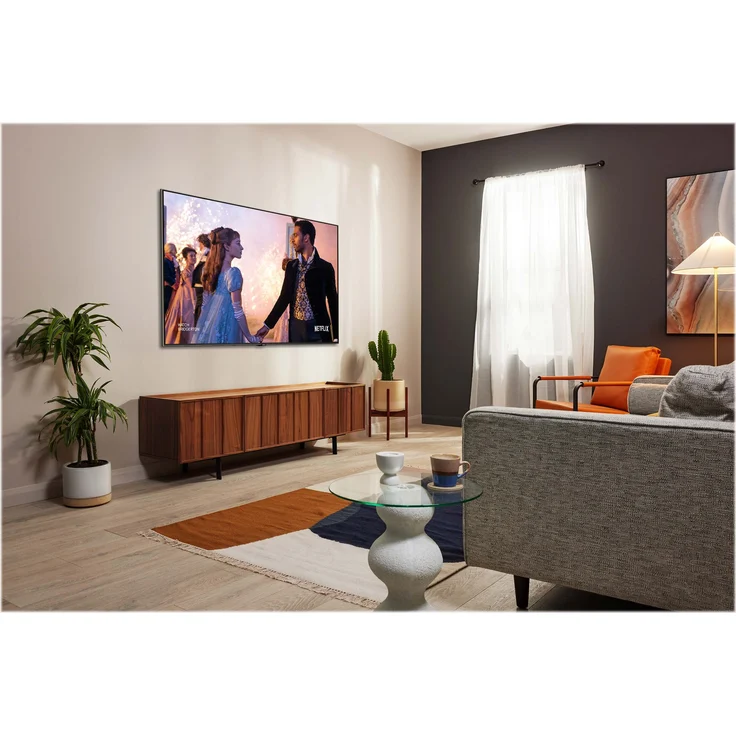 Samsung GQ55Q80BAT 138 cm (55 Zoll) QLED Smart TV (Ultra HD, HDR, Edge LED) Twin-HD-Triple-Tuner (Sat, Antenne, Kabel) Modelljahr 2022 Energieklasse G (DE-Modell) – Bild 2