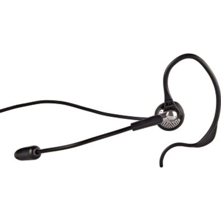 Hama 00201156 In-Ear-Headset für schnurlose Telefone 2,5-mm-Klinke Mute-Taste Schwarz/Silber – Bild 2