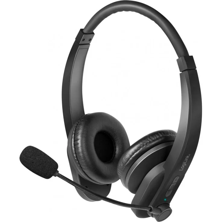 LogiLink Bluetooth 5.0 Headset, stereo, Schwarz