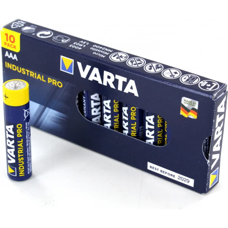 Varta Batterie Industrial 1,5 V AAA Micro 1260 mAh LR03 4003 10 St. – Bild 1