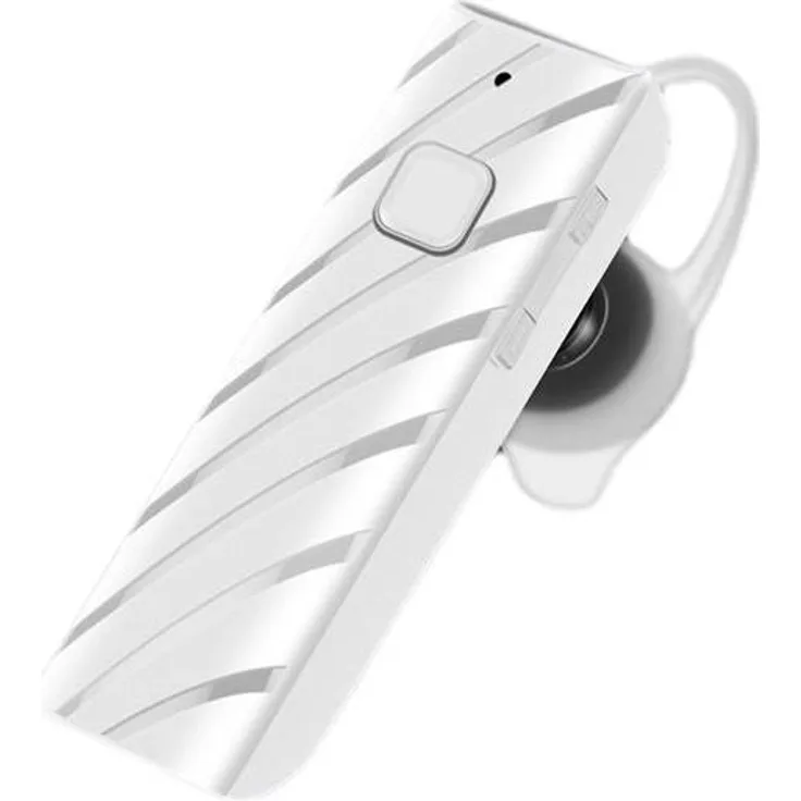 Kaku In-Ear Bluetooth Headset Mikrofon Business Kabellos Ohrhörer kompatibel mit Smartphones weiß