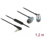 Delock In-Ear Kopfhörer mit 4 Pin 3,5 mm Klinkenstecker, Mikrofon und Lautstärkeregler + Quick-Mute Funktion für Smartphones und Tablets (27183) - Preisvergleich