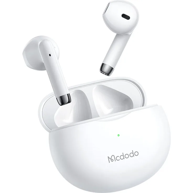 Mcdodo HP-8030 Bluetooth-Ohrhörer Drahtlose Kopfhörer mit Ladekoffer Mini TWS Gaming Sport Weiß