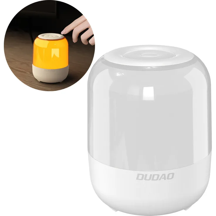 Dudao kabelloser Bluetooth 5.0 RGB-Lautsprecher 5W 1200mAh Musik weiß