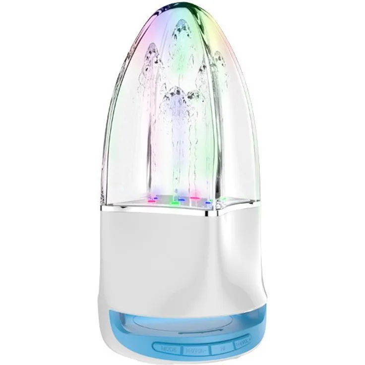 Dudao Tragbarer 5.0 Bluetooth Speaker Lautsprecher Springbrunnen mit RGB-LED-Beleuchtung 1000mAh Weiß
