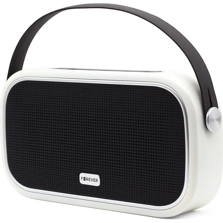 Forever UNIQ Wireless Bluetooth Lautsprecher Portable Wireless Speaker BS-660 kompatibel mit Smartphone & Tablet Weiß
