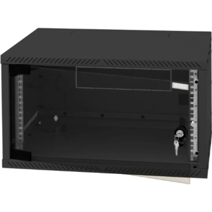 RXA-04-AS4-BAX-A1 - Zerlegbarer Wandschrank, 4 HE, 400 mm tief, schwarz