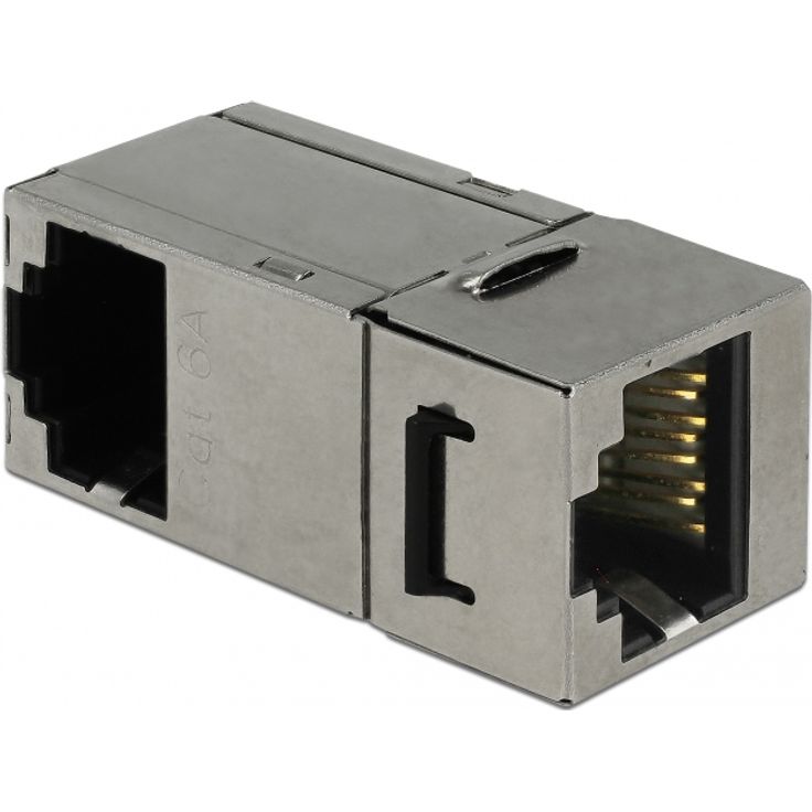 86371 - Keystone Modul RJ45 Buchse > RJ45 Buchse Cat.6 90°