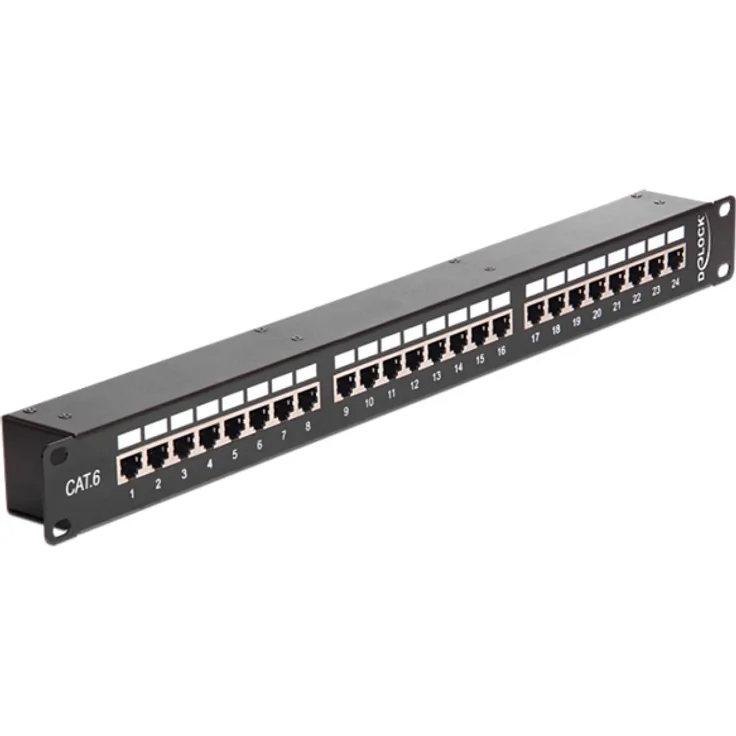 43295 - 19 Kupplungs-Patchpanel 24 Port Cat.6