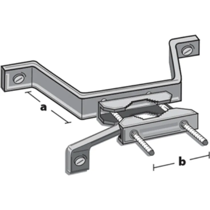 MAHA60100 - Mauerhalterung für Masten bis 60 mm Durchmesser, 100 mm Wandabstand