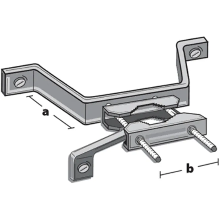 MAHA89440 - Mauerhalterung für Masten bis 89 mm Durchmesser, 440 mm Wandabstand