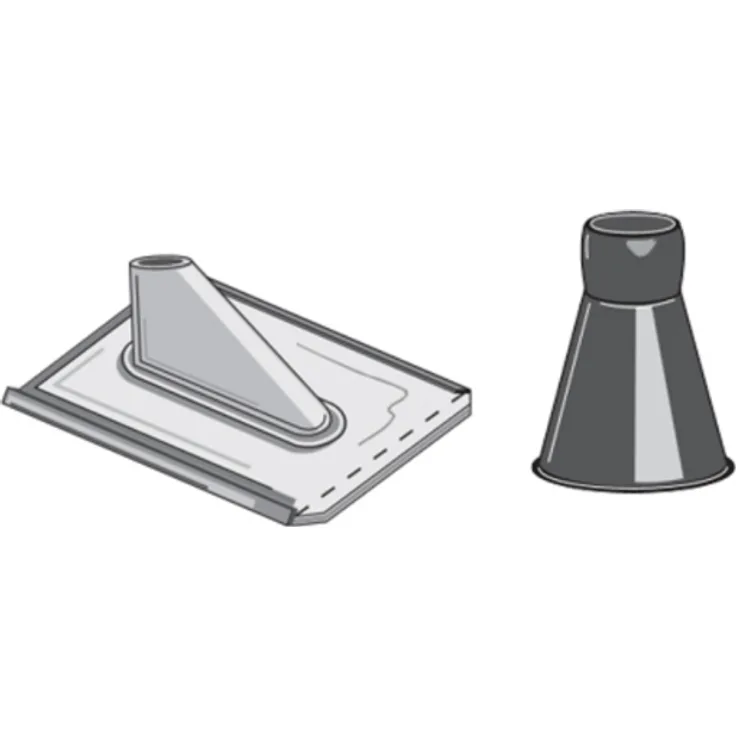 SPAZ48 - Sparrenhalterzubehör, 48 mm Durchmesser, Bleiblechziegel