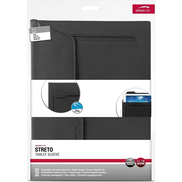 STRETO Tablet Sleeve bis 10,1'', Schwarz (SL-7027-BK) – Bild 4
