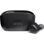 JBL Wave 100 TWS Kopfhörer True Wireless Stereo (TWS) In-Ear-Kopfhörer mit Bluetooth, Schwarz