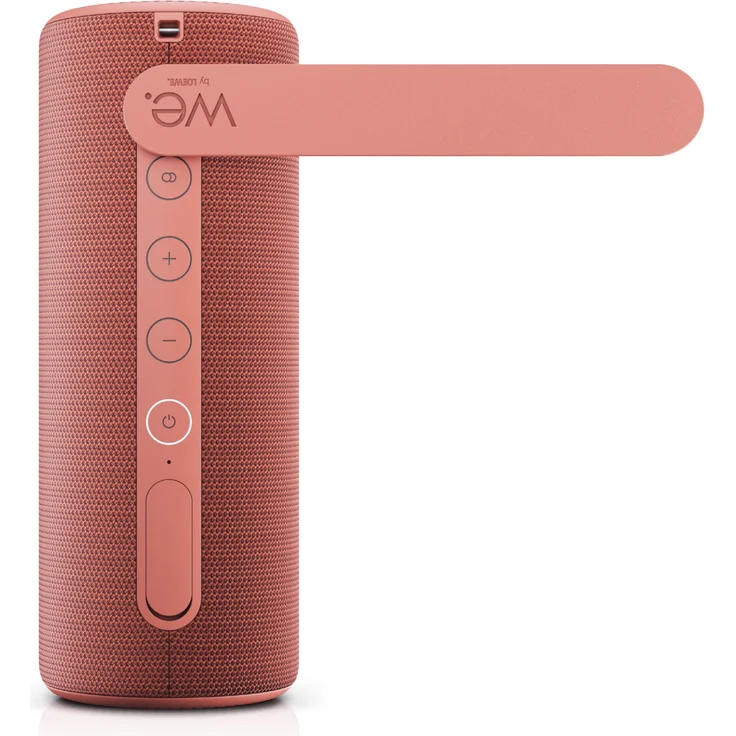 We. By Loewe. HEAR 1 Bluetooth-Lautsprecher Coral Red, rot – Bild 2