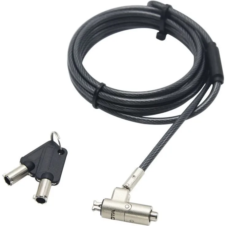 Dicota Sec. Cable Nano Lock Ultra Slim Keyed, 2,5x6 mm slot