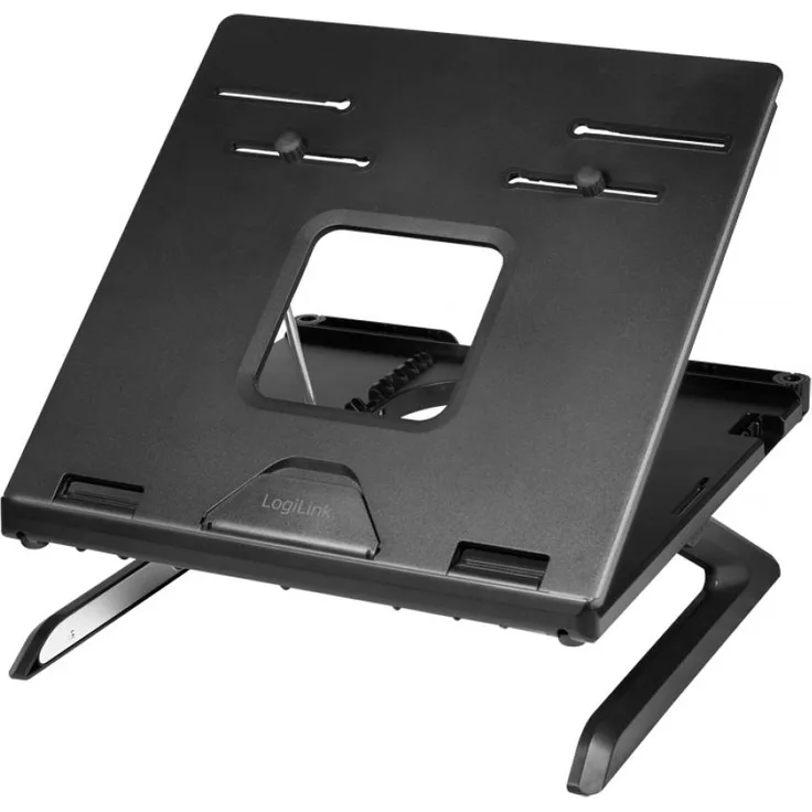 LogiLink Notebook-Ständer mit Smartphone-Halterungen
