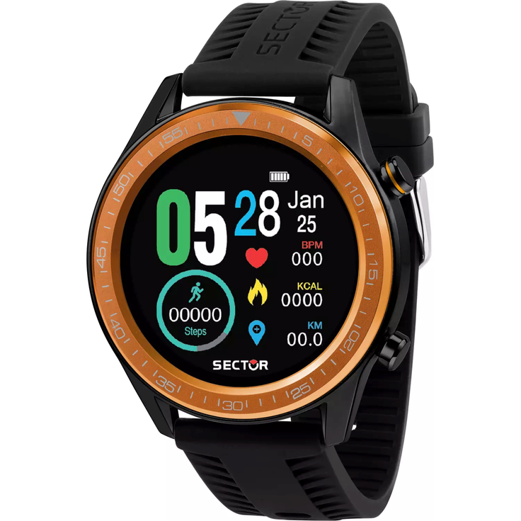 SECTOR S-02 Smartwatch R3251545003 Smartwatch Herren, Schwarz - Preisvergleich