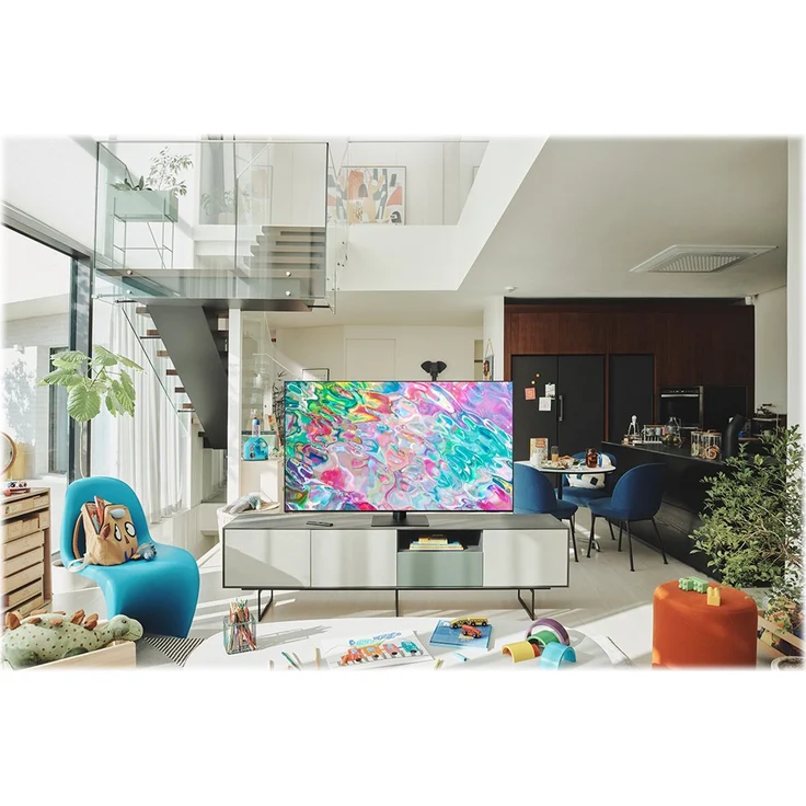 Samsung GQ75Q70BAT 189 cm (75 Zoll) QLED 4K Smart TV (Ultra HD, HDR, Edge LED) Twin-HD-Triple-Tuner (Sat, Antenne, Kabel) Modelljahr 2022 Energieklasse E (DE-Modell) – Bild 9