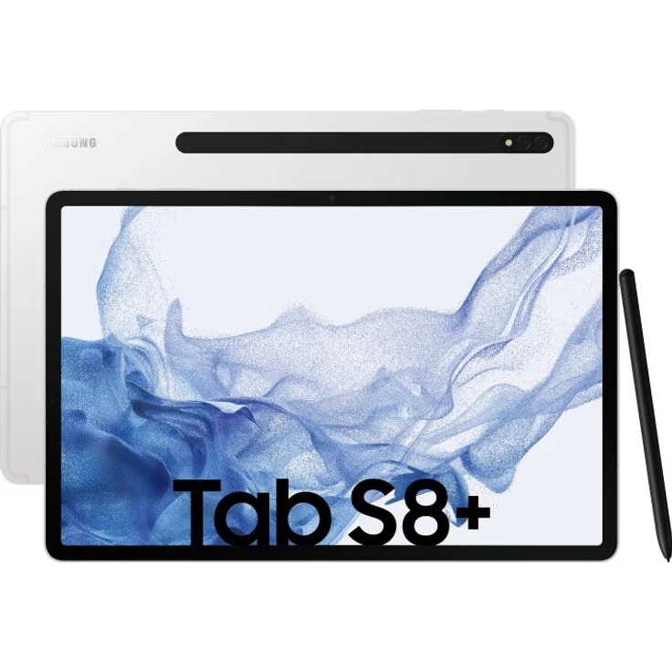 Samsung Galaxy Tab S8+ X800 Quad-HD Auflösung 12,4 Zoll,WLAN-Tablet, Octa-Core, 8 GB RAM, 128 GB Speicher, Silver (SM-X800NZSAEUB) – Bild 1