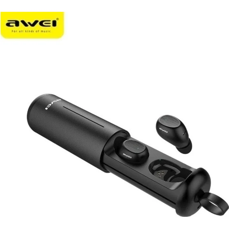 AWEI Bluetooth headphone s 5.0 T55 TWS + dock st