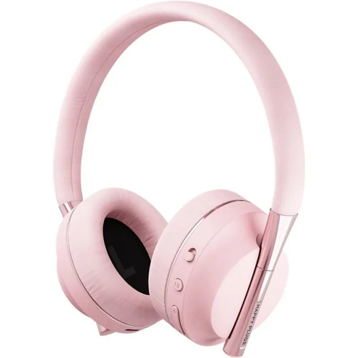 Happy Plugs PLAY Kopfhörer Kopfband Rosa-Goldfarben Binaural Verkabelt & Kabellos USB Typ-C