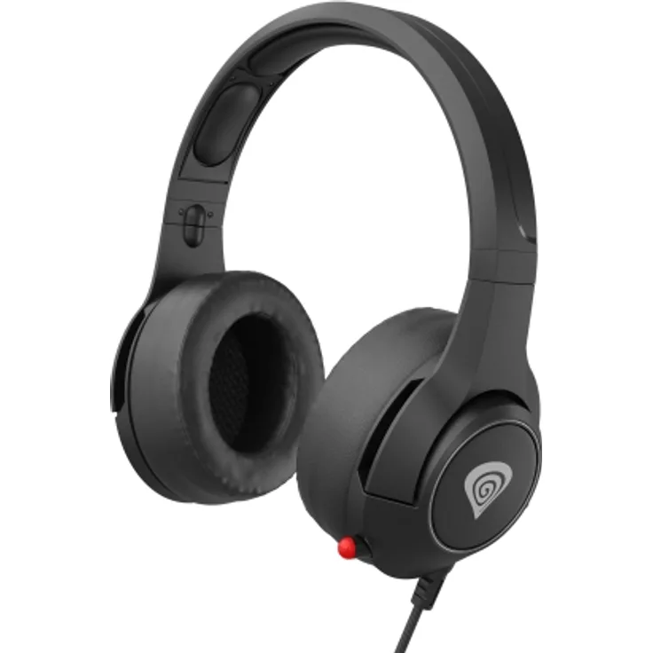 GENESIS Argon 600 Kopfhörer Kopfband Gaming Schwarz Rot Binaural Stummschalten Lautstärke + Lautsärke -