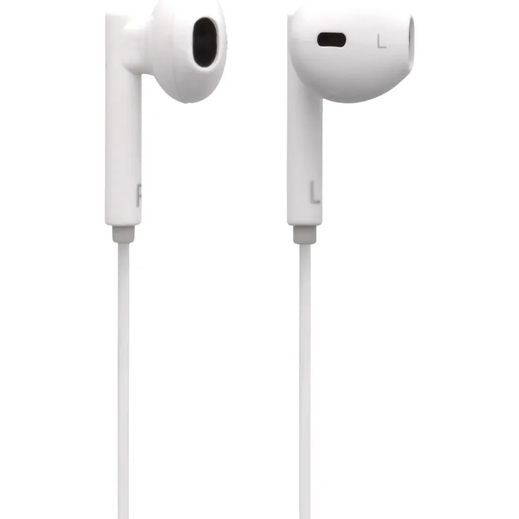 STREETZ in-ear Lightning headset MFi volume control remote white