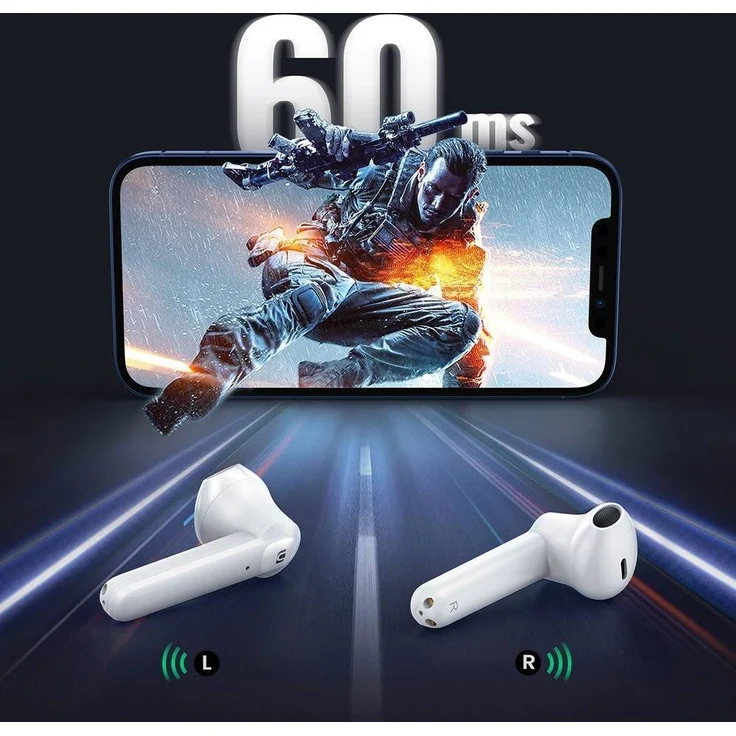 Ugreen HiTune T2 ENC i ausis idedamos vandeniui atsparios belaides Bluetooth 5.0 ausines baltos (WS105) – Bild 6