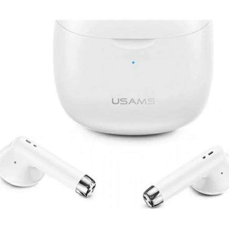 Usams USAMS earphones Bluetooth 5.0 earphones TWS IA series wireless white-white BHUIA02 (US-IA04)