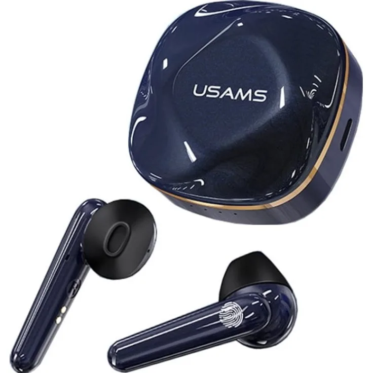 Usams USAMS Earphones Bluetooth 5.0 Earphones TWS SD series wireless blue-gem blue BHUSD02