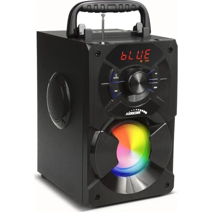 Audiocore speaker Portable bluetooth speaker Audiocore AC730 FM radio SD-MMC card input AUX USB remote control