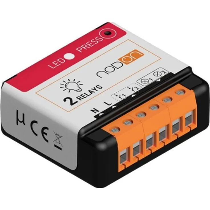 NodOn NODZSIN-4-2-20 - Zigbee 2-Kanal 2x 3 A Relaisschalter SIN-4-2-20