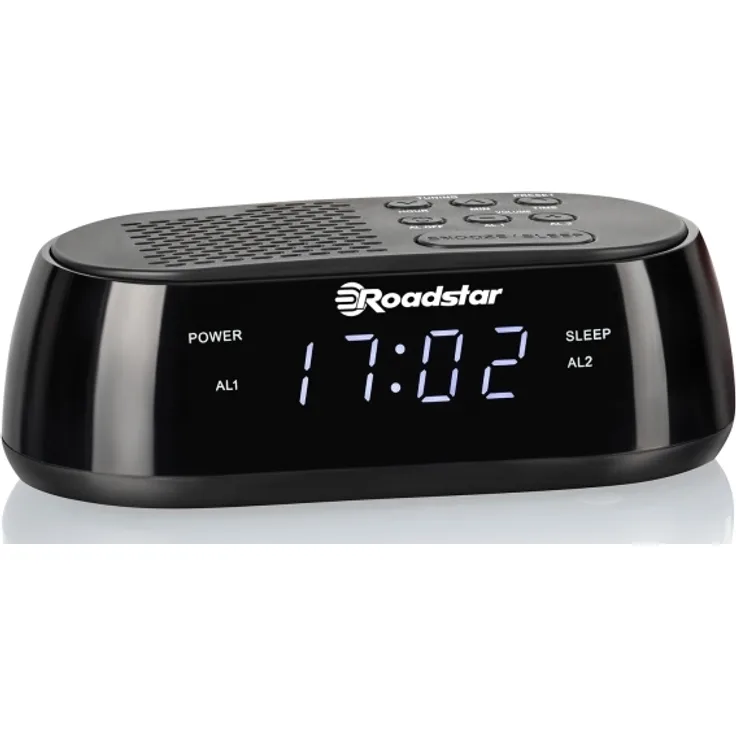 Roadstar CLR2477 Uhr Digital FM PLL LCD 1 52 cm (0.6 Zoll) Weiß