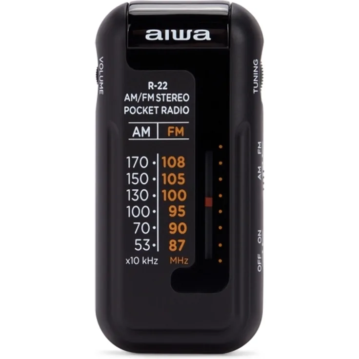 Aiwa R-22BK Persönlich Analog AM FM Analog 3 5 mm Schwarz