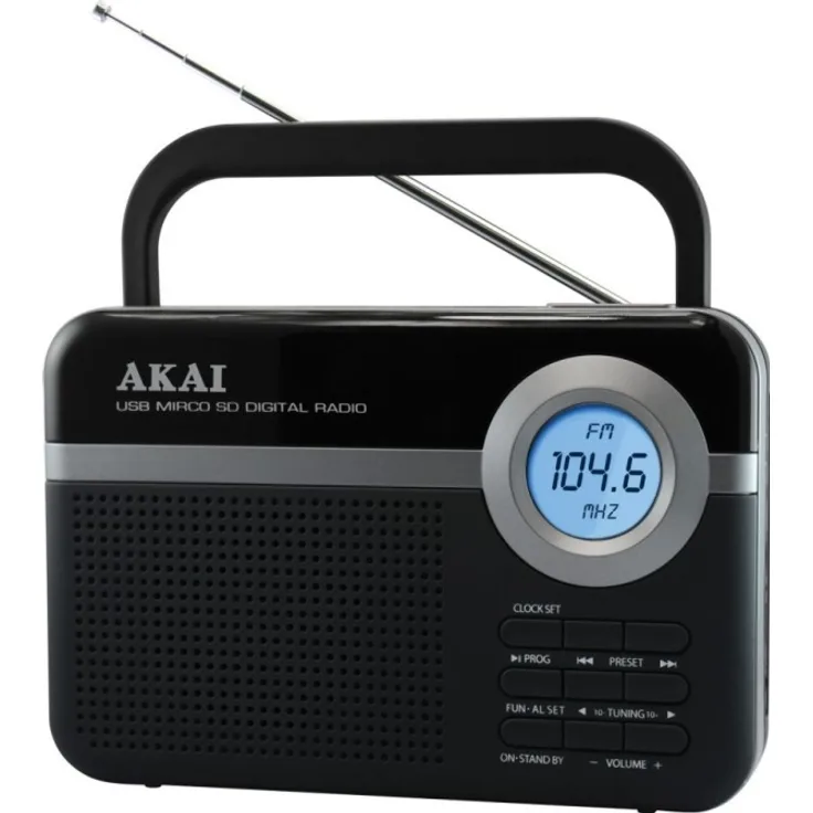 Akai USB PR006A-471U radio schwarz