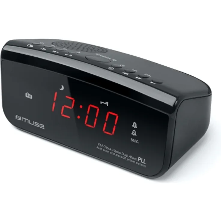 Muse M-12CR Uhr Digital FM 87 5 - 108 MHz LED 1 52 cm (0.6 Zoll) schwarz