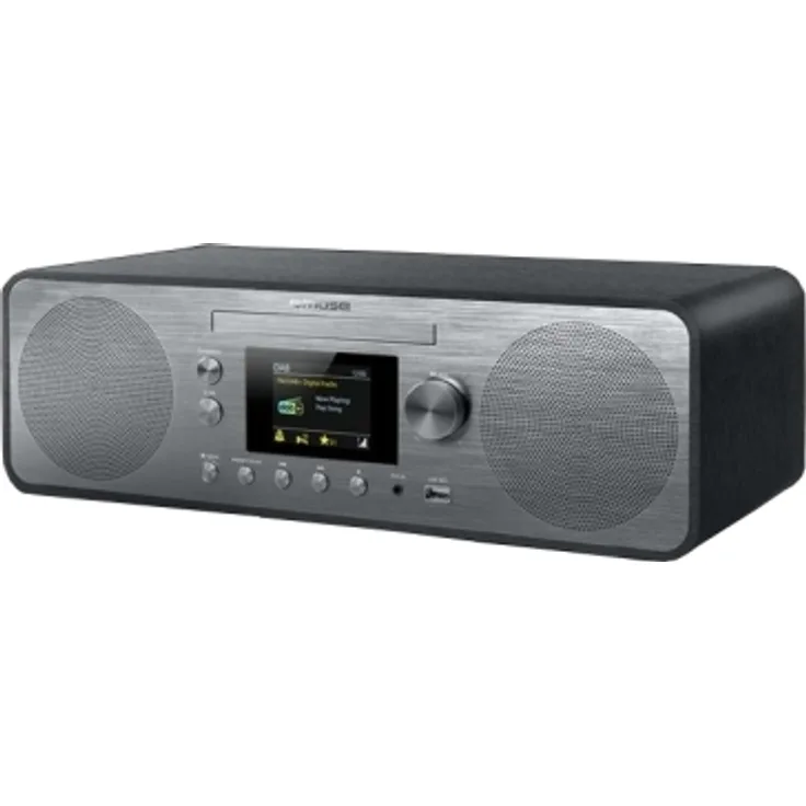 Muse M-885 DBT DAB FM 87 5 - 108 MHz CD CD-R CD-RW 80 W LCD Schwarz, silber