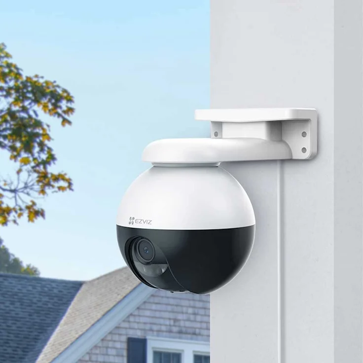 Ezviz C8W Pro 2K+ Outdoor Schwenk-Neige Überwachungskamera, 4MP Ultra-HD, KI-basierte Fahrzeug- & Personenerkennung, Automatische Verfolgung, WLAN & LAN, Nachtsicht in Farbe, 360° Blick, Blitzlicht, Zwei-Wege-Audio, Pan-Tilt, 12 Pre-Set Ausrichtungen – Bild 3