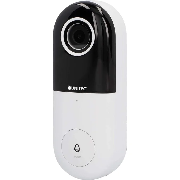 Unitec 30828 Wifi Video-Türsprechanlage, Türkamera inkl. Funkgong, 75 x 91 x 170 mm