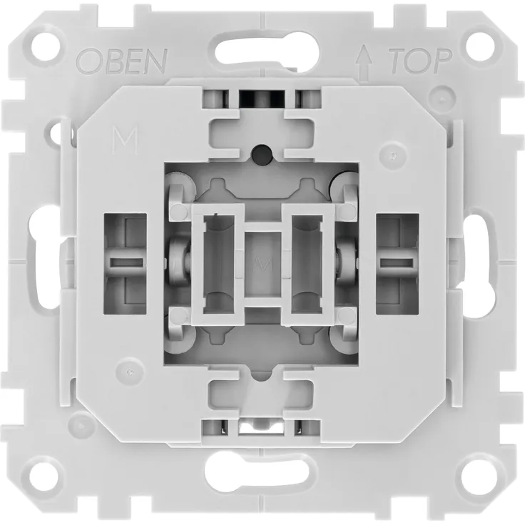 TechniSat Smart-Home Ein-/Ausschalter-Einsatz mit Flächenwippe (Unterputzdose, Z-Wave Plus, Smarte Steuerung von Licht per App, kompatibel mit Merten-Schalterprogramm System M, keine Profilbildung), hellgrau