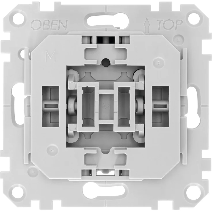 TechniSat Smart-Home Ein-/Ausschalter-Einsatz mit Flächenwippe (Unterputzdose, Z-Wave Plus, Smarte Steuerung von Licht per App, kompatibel mit Merten-Schalterprogramm System M, keine Profilbildung), hellgrau