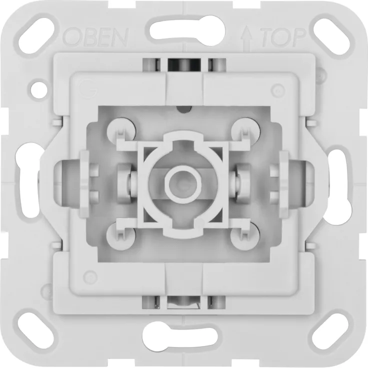 TechniSat Smart-Home Ein-/Ausschalter-Einsatz mit Flächenwippe (Unterputzdose, Z-Wave Plus, Smarte Steuerung von Licht per App, kompatibel mit Gira Markenschaltern), hellgrau