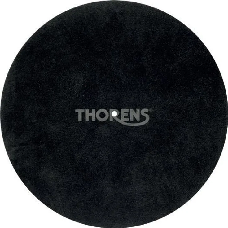 Thorens Plattentellerauflage Ledermatte schwarz