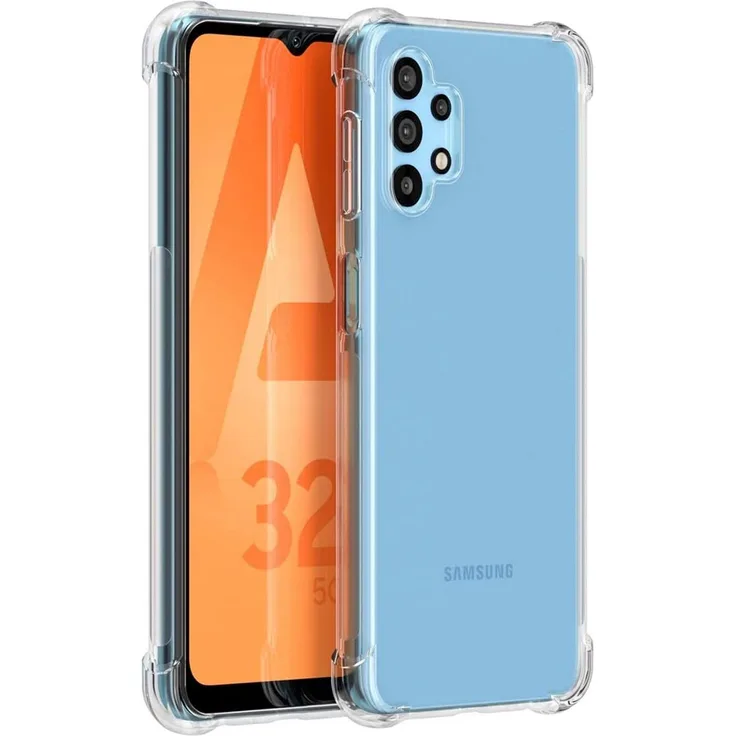 CoolGadget Hülle für Samsung Galaxy A32 5G Schutzhülle Anti Shock Handy Case Transparent Cover, transparent